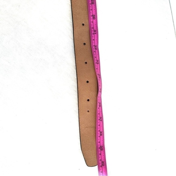 VTG 90’s Embroidered Boho Multicolor Guatemalan Cloth & Brown suede Belt - Picture 2 of 3